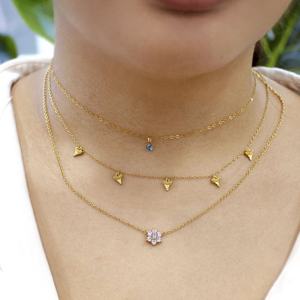 Nuevo Collar con Colgante de Flor Chapado en Oro de 14k, Joyería de Plata de Ley 925, Exquisito, Moderno, Lindo y Pequeño - Product Image 2