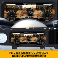 NaviHua Dual Screen Android 13 GPS Navigation AutoStereo Speedometer Digital Cluster Linux System pour Jeep Wrangler JL 2018 2023