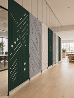 Autocollants acoustiques pour bureau, espace de travail, studio, absorbant le son, écologiques, à rainures, réduisant le bruit acoustique