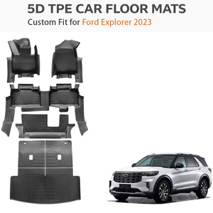 แผ่นรองพื้นรถยนต์ TPE สำหรับ Ford Explorer LHD ปี 2023 แบบสั่งทำพิเศษ ป้องกันทุกสภาพอากาศ กันน้ำ ทนทาน คุณภาพระดับ OEM - Product Image 1
