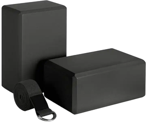 Blocs de yoga en mousse EVA haute densité, écologiques, pour améliorer la force, avec silhouette standard et style épuré, pour adultes - Product Image 1