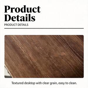 Juego de Mesa de Centro Redonda Moderna con Marco de Metal <span class=keywords><strong>y</strong></span> Superficie con Patrón de Mármol, Muebles para Sala de Estar, Mesa Nido de <span class=keywords><strong>2</strong></span> Piezas - Product Image 5