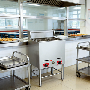 Industrial Gas <strong>Fryer</strong> Single Cylinder 2 Sieve 27L Capacity | LPG Commercial <strong>Fryer</strong> Floor Standing for Fast Food / Chips - Product Image 4