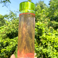 Matériau dégradable respectueux de l'environnement bouteille d'eau en plastique transparent personnalisée de 500ml bouteille de boisson aux fruits