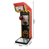 Machine de boxe commerciale à monnayeur avec garantie d'un an, en anglais, pour parcs d'attractions et centres de jeux