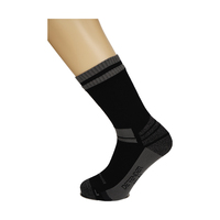 Chaussettes de sport de randonnée en plein air imperméables d'impression numérique mince d'équipage rayé vert fluorescent