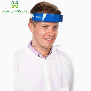 Di sicurezza Visiera Fluido Resistente Trasparente di protezione del Fronte Pieno Trasparente Monouso Visiera scudo da Splash - Product Image 6