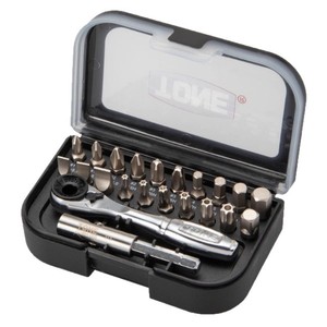 Tone Mini Ratchet <b>Screwdriver</b> Set 20-Piece 50Mm <b>Torx</b> Bit Portable Tool Kit - Product Image 2