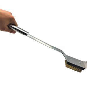 Venta al por mayor, Metal resistente, marca personalizada, etiqueta colgante, barbacoa, cepillo de parrilla de barbacoa de acero inoxidable - Product Image 2