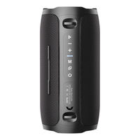 Dernière version de l'enceinte Bluetooth portable mini Zealot S76 avec LED RVB 50W, basses puissantes, pour téléphone portable et utilisation en extérieur, étanche