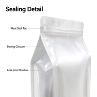 Sacs en plastique scellés à fond plat octogonal, durables, réutilisables, de haute qualité, pour l'emballage de snacks, taille/couleur personnalisables, vente en gros