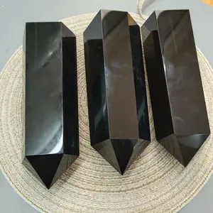 Black Obsidian Towers Bulk Healing Crystals Stones Obsidian Points For Decoration