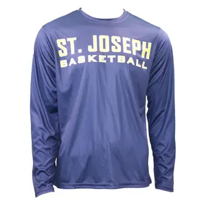 Custom Gesublimeerd Lange Mouwen Schieten Shirts Hoge Kwaliteit Basketbal Warm Ups Shooters