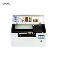 Machine d'impression UV de bureau de petite taille pour bouteilles, tête HD I3200 Hoson Riin