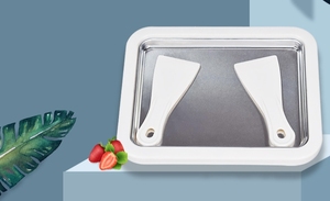 Macchina per gelato arrotolata, piastra fredda istantanea, ideale per fare gelato arrotolato Soft Serve Slushies Frozen Yogurt sorbetto e gelo - Product Image 5