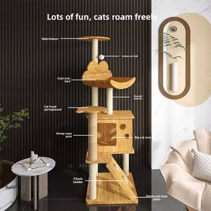 Papan panjatan hemat ruang kecil, papan panjatan kucing minimalis, Platform panjat tebing, bingkai tempat tidur, papan garuk terintegrasi - Product Image 4