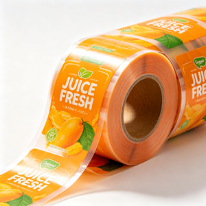 Rouleau de film de plastification thermique transparent, film d'emballage imprimé sur mesure pour les étiquettes de boîtes de boissons - Product Image 2