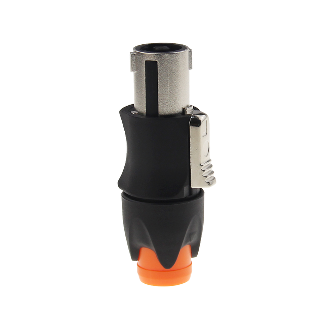 Super Speakon 3 OEM Audio Power Amplifier XLR Speaker Cable Connectors Copper 10A 4-Pole Male Plug with 4P Pins