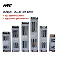 Kaliteli SMPS İnce Tek Çıkışlı 50/60Hz 15A LED Sürücü 400W'a Kadar 12V Güç Kaynağı
