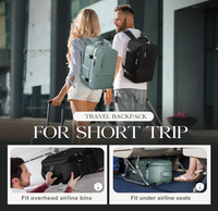 Sacs de cabine Ryanair sous le siège 40x20x30cm Sac à dos de voyage 20L Sac à dos pour ordinateur portable Sac à dos imperméable et durable Unisexe
