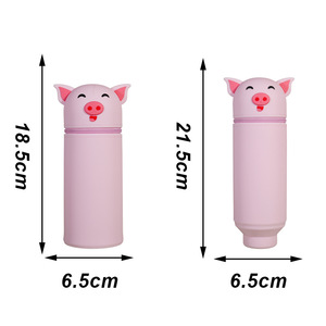 Étui à crayons télescopique en silicone Orit, porte-stylos pliable DIY avec trous pour étudiants - Product Image 6