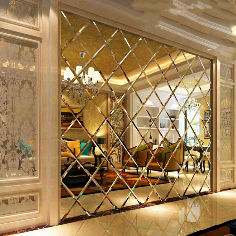 100 Carreaux De Mosaïque Miroir Hexagonaux Argentés - 2,5 Cm - Pour Déco Et Bricolage