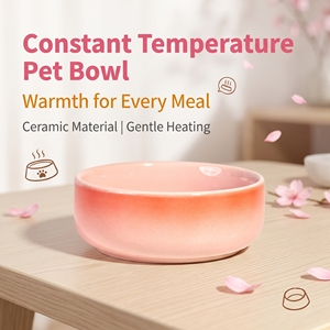 Tazón de Cerámica Calefactado para Mascotas, Temperatura Constante, Antideslizante, Anti-Acné, 13 cm, 4 Colores, para Gatos y Perros Pequeños, OEM - Product Image 1