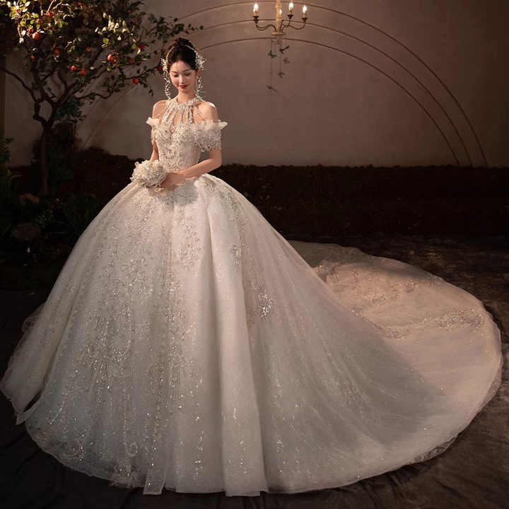 Wedding Bridal Wedding Lace Large Tail