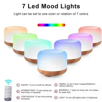 Diffuseur d'arômes, humidificateur d'air, 300 ml, brumisateur ultrasonique à brume fraîche, LED, huile essentielle, silencieux, couleur, machine d'aromathérapie