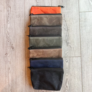 Bolsa de almacenamiento con cremallera de lona encerada Diseño exquisito para una potente organización de artículos auxiliares para estuches de bolsas de cosméticos independientes - Product Image 2