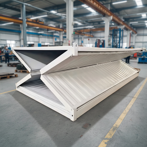 Bâtiment temporaire, maison conteneur pliable 20 pieds 40 pieds, abris d'urgence, maison conteneur modulaire préfabriquée de type X pliable - Product Image 1