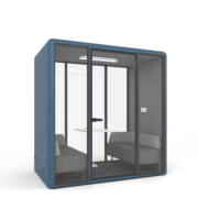 Cabine de réunion insonorisée modulaire, cabine acoustique moderne pour immeuble de bureaux, hôpital, école, aéroport, espace commercial CE