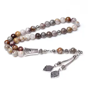 2020 새로운 8mm natual 고비 마노 스톤 33 구슬 이슬람기도 tasbih