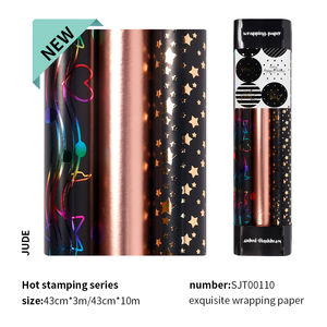 <b>Wrapping</b> <b>Paper</b> 43*300cm Factory Manufacturer Custom 80g <b>Paper</b> <b>Birthday</b> Valentine's Day Cartoon Glossy <b>Paper</b> Gift <b>Wrapping</b> - Product Image 3