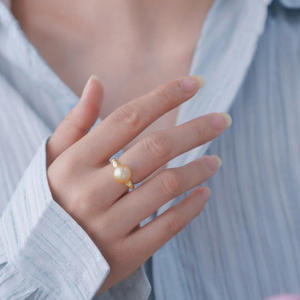 ขาตั้งแหวนเงินแท้ S925 สำหรับทำเครื่องประดับแฟชั่น DIY พร้อมลูกปัดกลมขนาด 7-10 มม. รุ่น 10404 อุปกรณ์สำหรับขาตั้งเปล่าสำหรับใส่ไข่มุกเม็ดเดี่ยว - Product Image 2