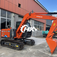 Micro-pelleteuse Hitachi ZX 60 de 6 tonnes d'occasion Mini pelleteuse sur chenilles de 6 tonnes Hitachi Zx60Mini d'occasion