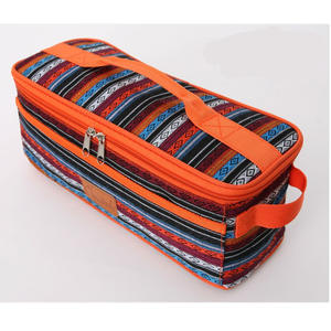 Bolsa organizadora de utensilios de cocina de estilo étnico, almacenamiento portátil para viajes, para acampar, picnics, Material de poliéster - Product Image 1