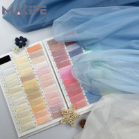 Fabriek 75 Kleuren Antistatische Warp Knit Polyester Multifilament voor Mesh Netstof voor Bruidsmode Lingerie Effen Gekleurd