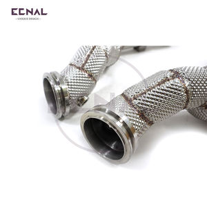 Para Maserati Levante <span class=keywords><strong>SQ4</strong></span> 3,8 T T304 Acero inoxidable escudo térmico bajante producto Ecnal - Product Image 5