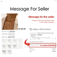 EMANCO Collier personnalisé avec nom papillon en acier inoxydable, pendentif lettre, chaîne à maillons, vente en gros pour femmes, dropshipping