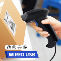 Lecteur de codes-barres portable 1D 2D JR-659DB, scanner de codes QR sans fil pour la gestion des stocks