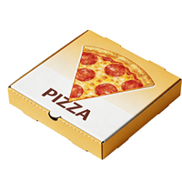 Boîtes à pizza ondulées écologiques SP4204 en gros, 9, 11, 13, 15 pouces, avec logo imprimé coloré pour la restauration et les plats à emporter