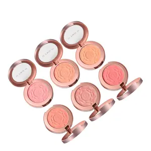 2021 new arrival Wholesale single color blush easy to color complexion and makeup highlighter blush