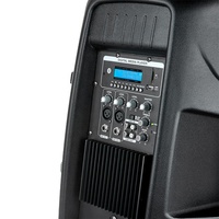 Altavoz Profesional de Audio de 600 W, Subwoofer Activo de 15 Pulgadas, 2 Vías, Karaoke, BT, DJ/PA, Juego de Altavoces con TWS/USB, Lector SD, FM, Control Remoto, Bocina