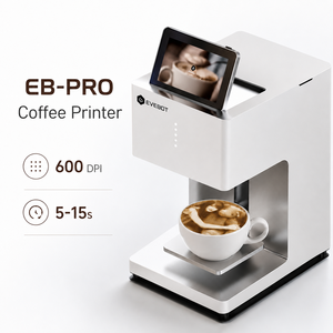 เครื่องพิมพ์กาแฟลาเต้อาร์ต 3 มิติ EVEBOT EB-PRO พร้อมหมึกเกรดอาหารอัตโนมัติ WiFi ใหม่ เหมาะสำหรับร้านกาแฟ โรงแรม ร้านอาหาร - Product Image 5