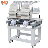 Machine à broder pour hommes, 2 têtes, pour broderies de vêtements, de robes et de points de croix