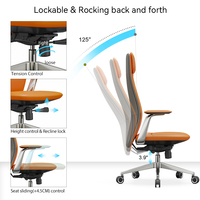 Vente directe usine : Chaise de bureau moderne à dossier haut en PU, chaise de conférence, chaise de direction de luxe