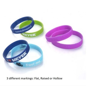 Pulsera de Silicona con Logotipo Personalizado para Promociones, Pulseras de Silicona Inspiradoras, Pulseras de Goma, Pulseras que Brillan en la Oscuridad - Product Image 3