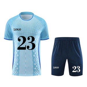 Yeni tasarım toptan hızlı kuru örgü gençlik futbol forması özel moda erkekler için süblimasyon futbol forması - Product Image 5