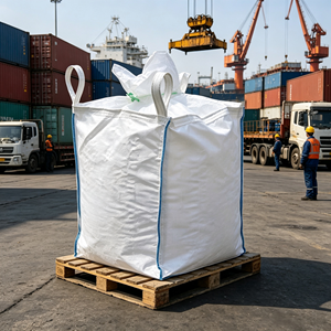 Bolsa Jumbo de Embalaje a Granel a <span class=keywords><strong>Precio</strong></span> Competitivo, MOQ Bajo, FIBC Personalizada con Boquilla de Llenado, Bolsa a Granel Cuadrada de 1 <span class=keywords><strong>Metro</strong></span> Cúbico - Product Image 1